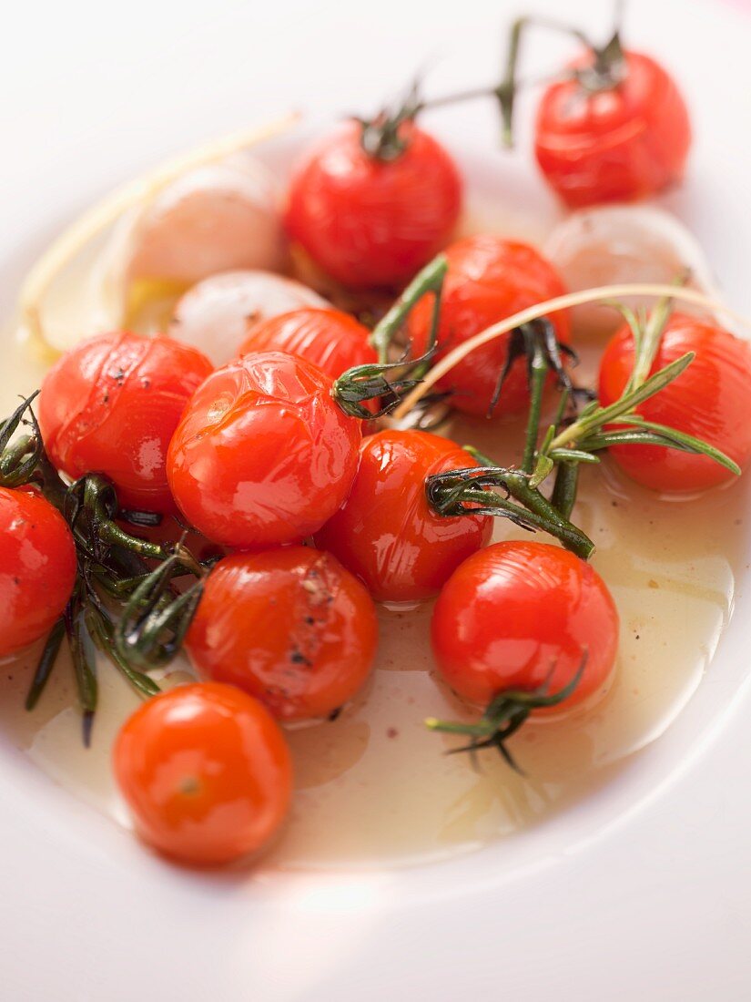 Tomatengemüse mit Mozzarella