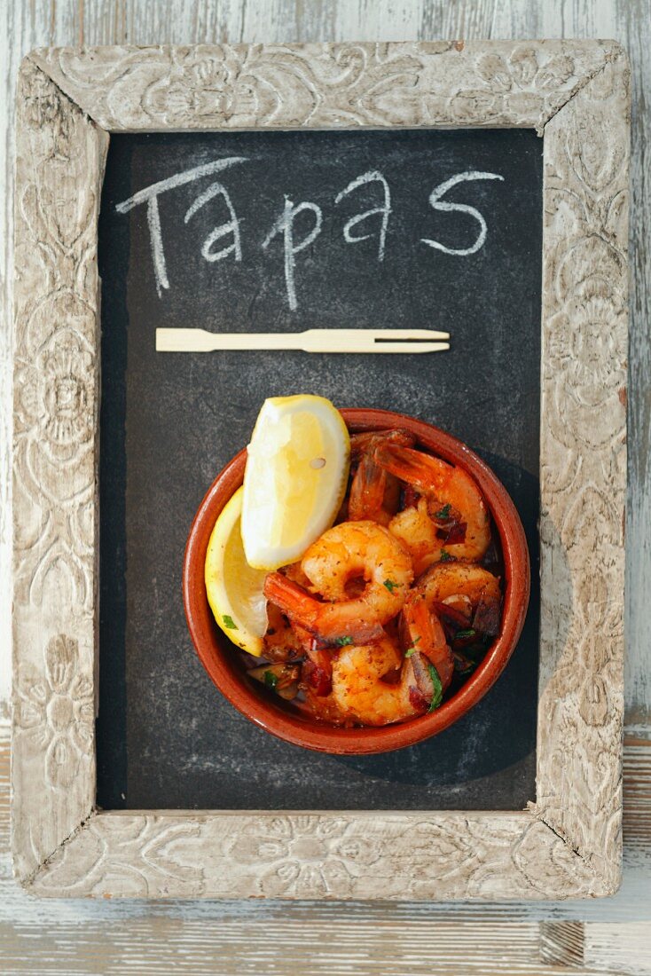 Gambas al Ajillo (Knoblauchgarnelen, Spanien)