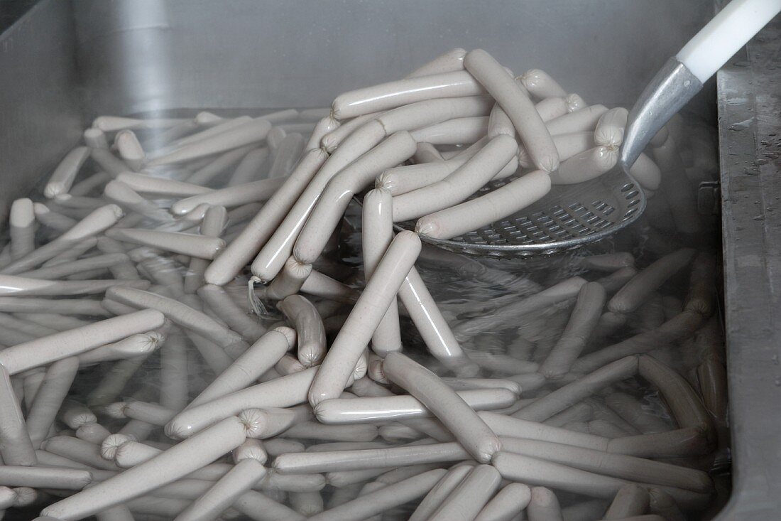 Sausages in water