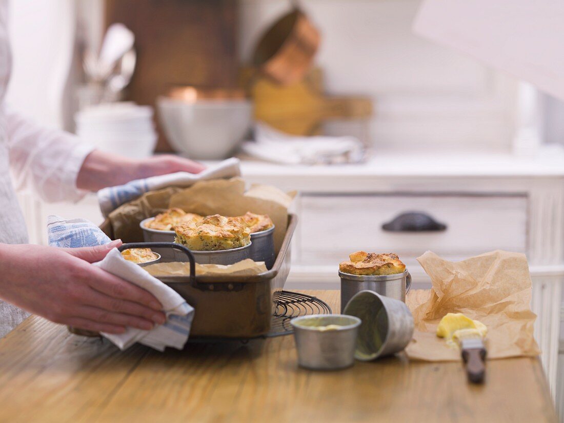 An arrangement of savoury pastries