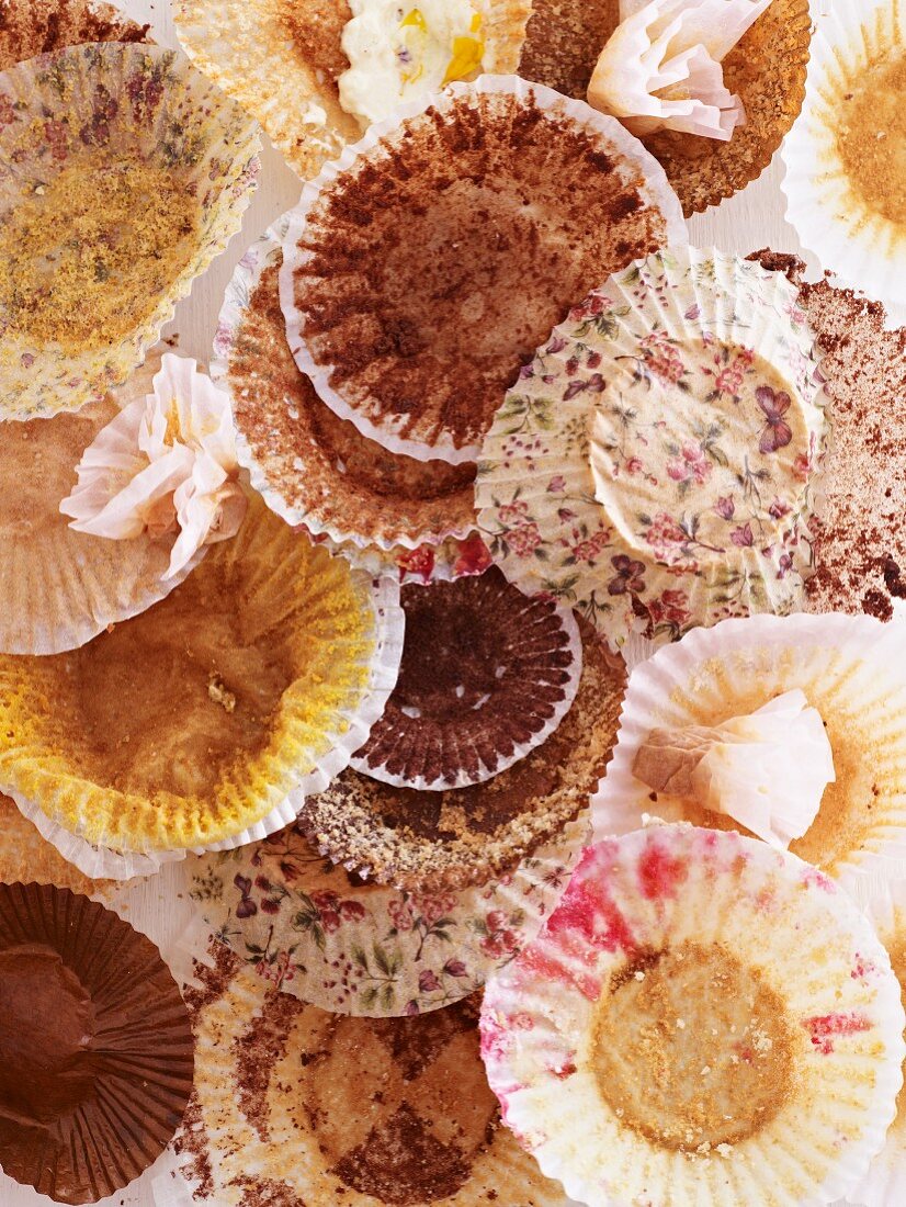 Used muffin cases