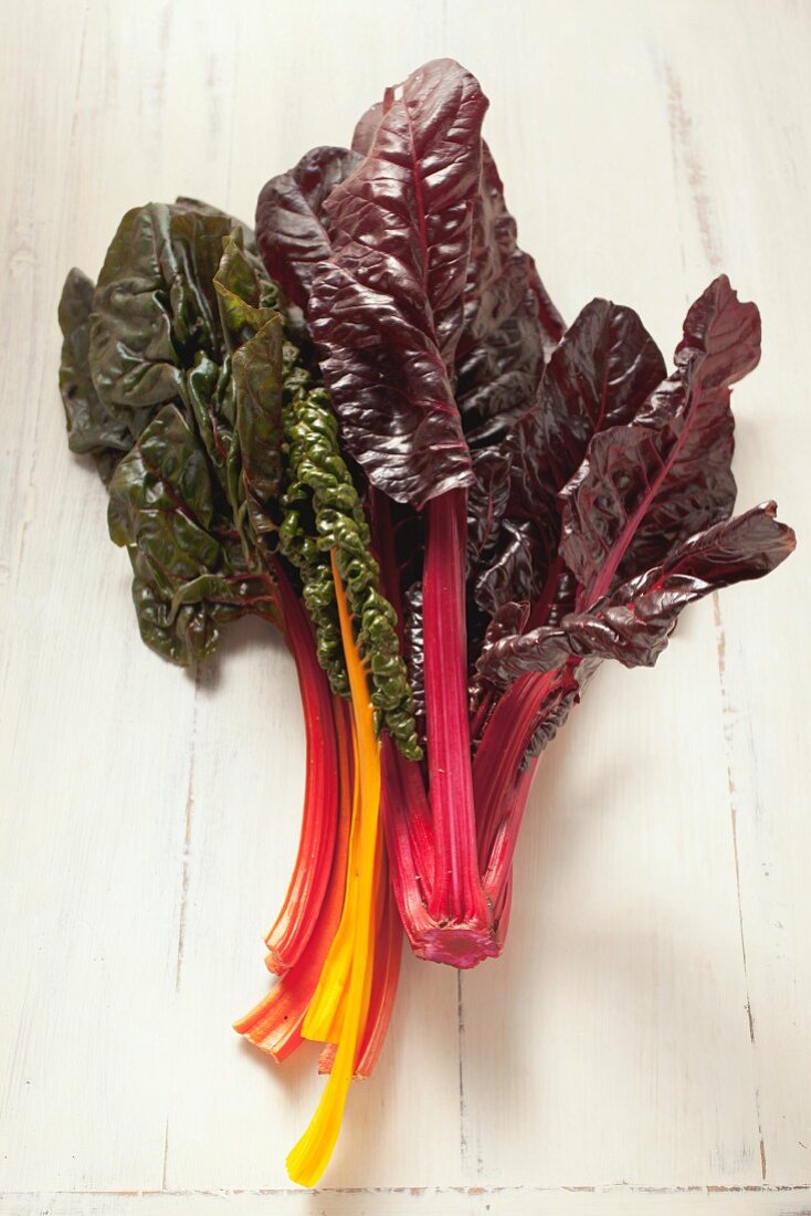 Colourful stemmed chard