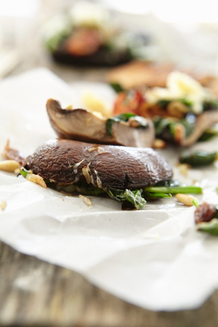 Raclette with mushrooms