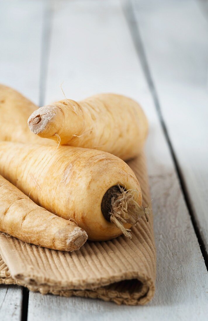 Parsnips on a placemat