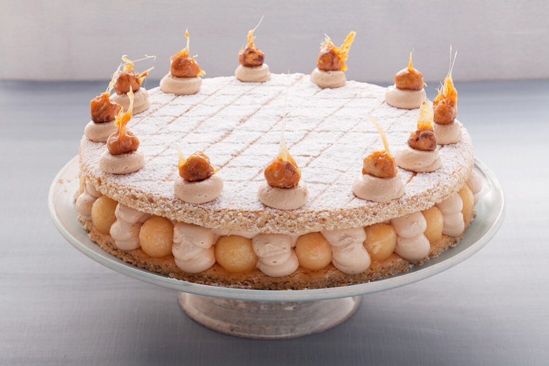 Nougat-Quitten-Torte