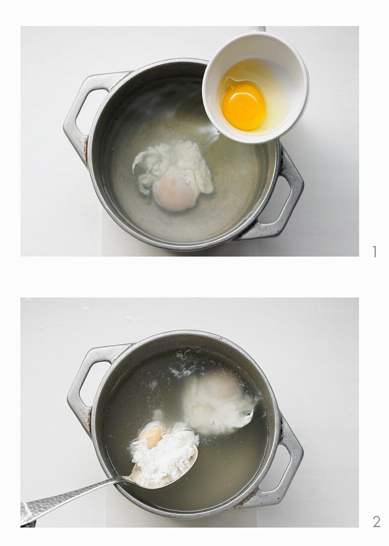 Poaching eggs