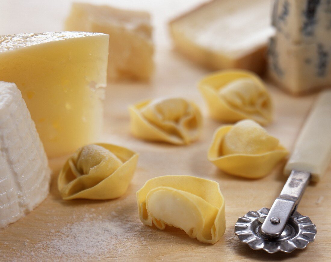 Tortellini al formaggio (Tortellini mit Käsefüllung, Italien)