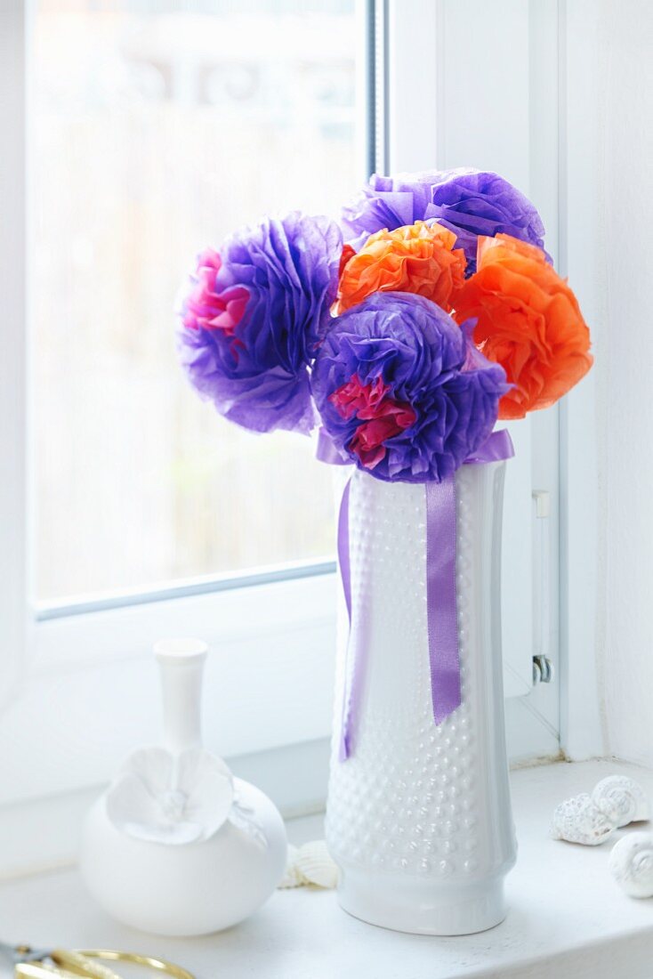 Bouquet of pompom flowers