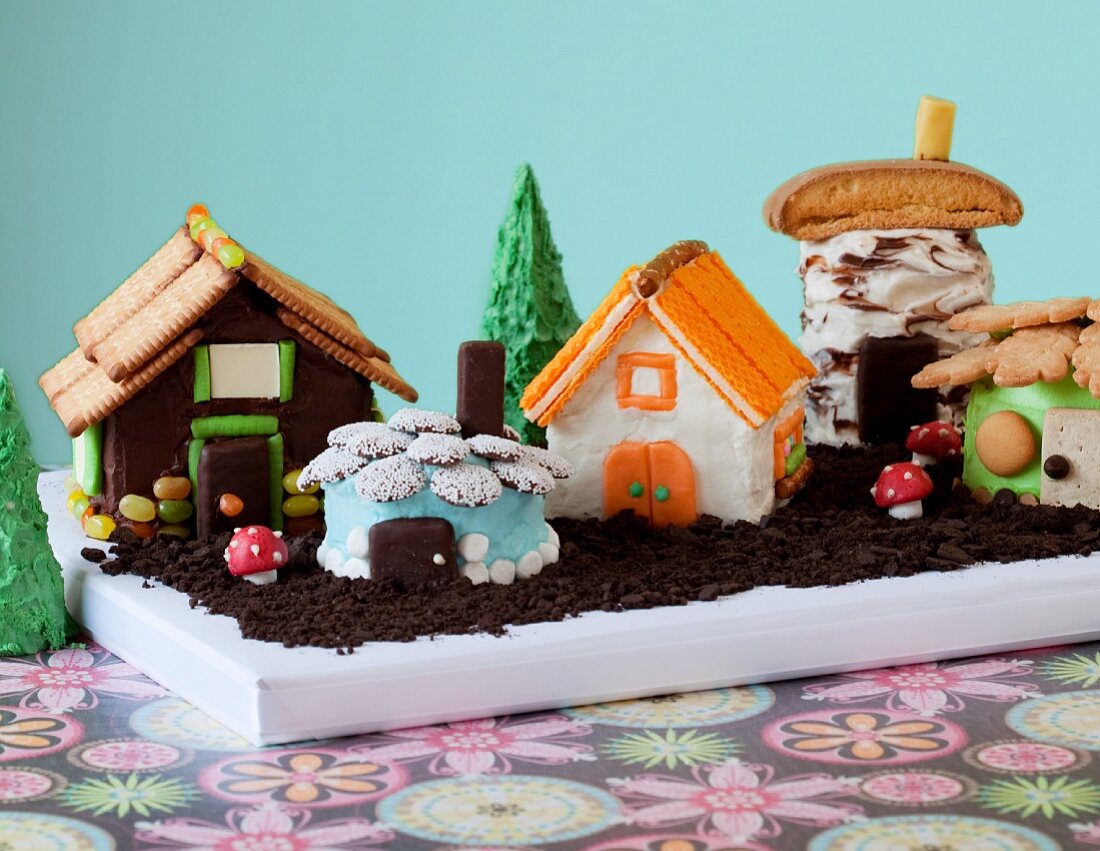 Assorted Fairy House Cakes