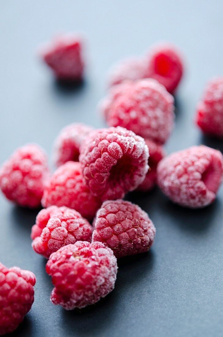 Gefrorene Himbeeren