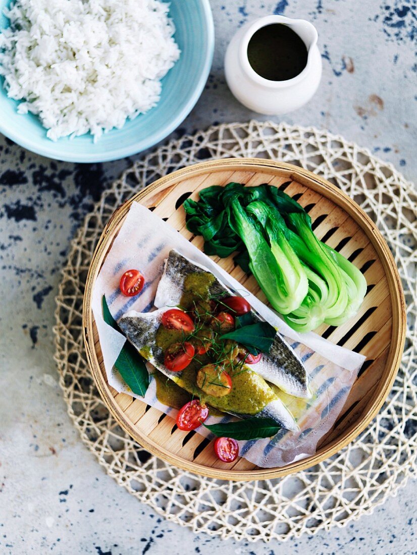 Vietnamese-style steamed whiting