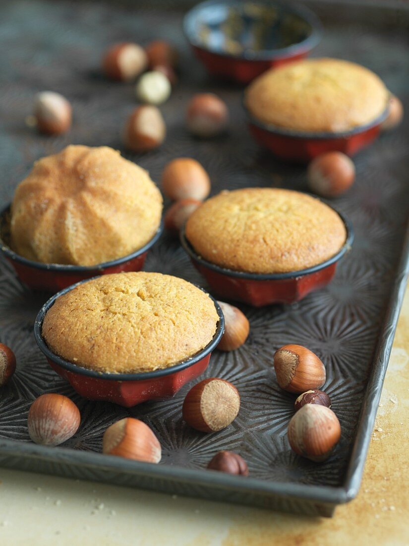 Gluten Free Hazelnut Flour Cakes