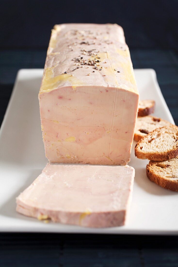 Foie gras, sliced