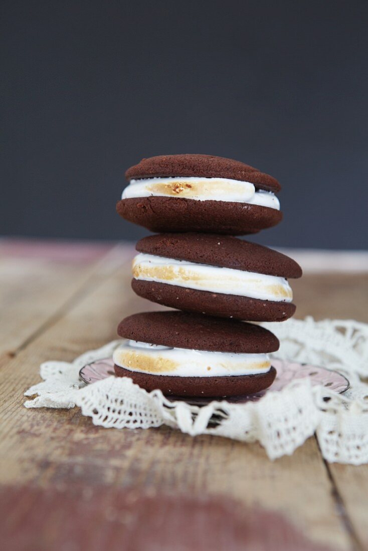 A stack of whoopie pies