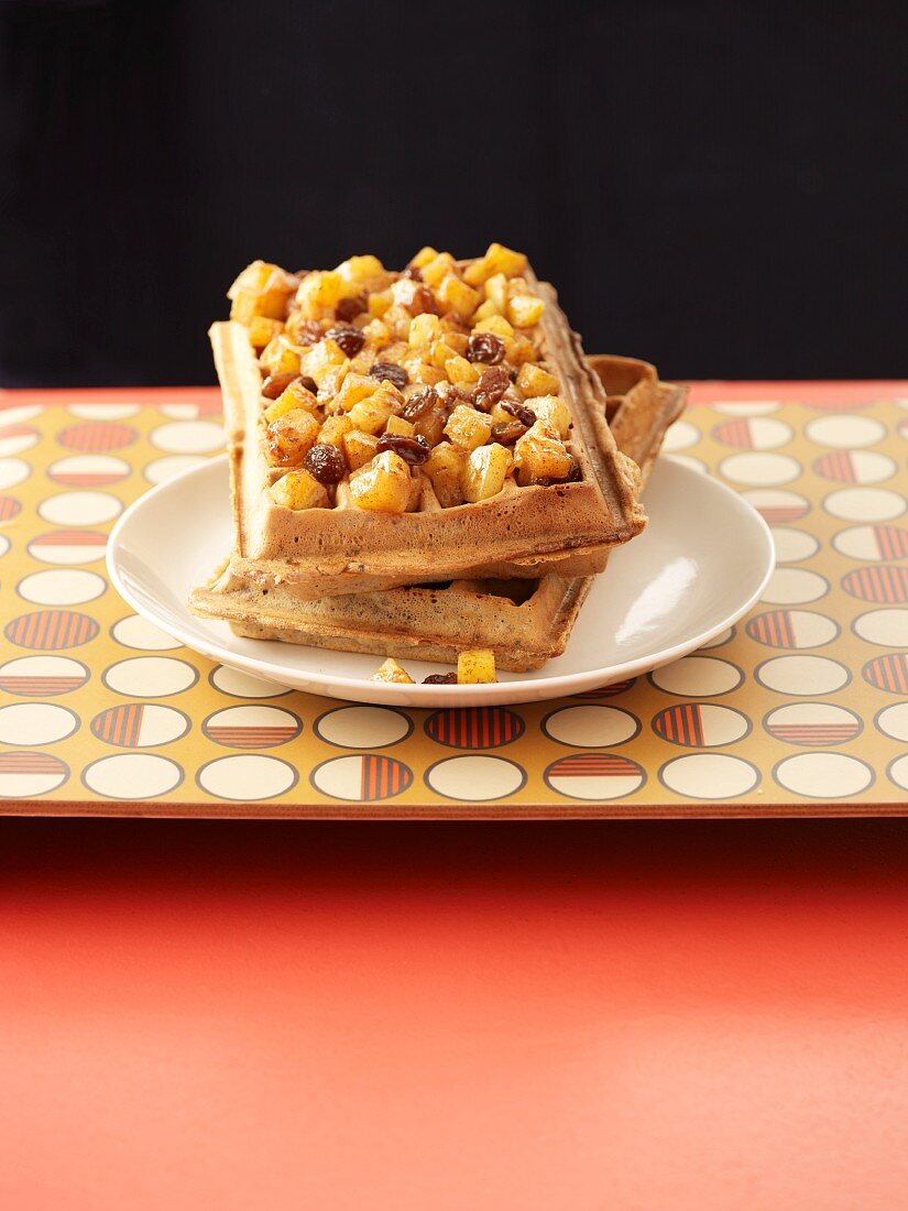 Waffeln mit Strudelfüllung