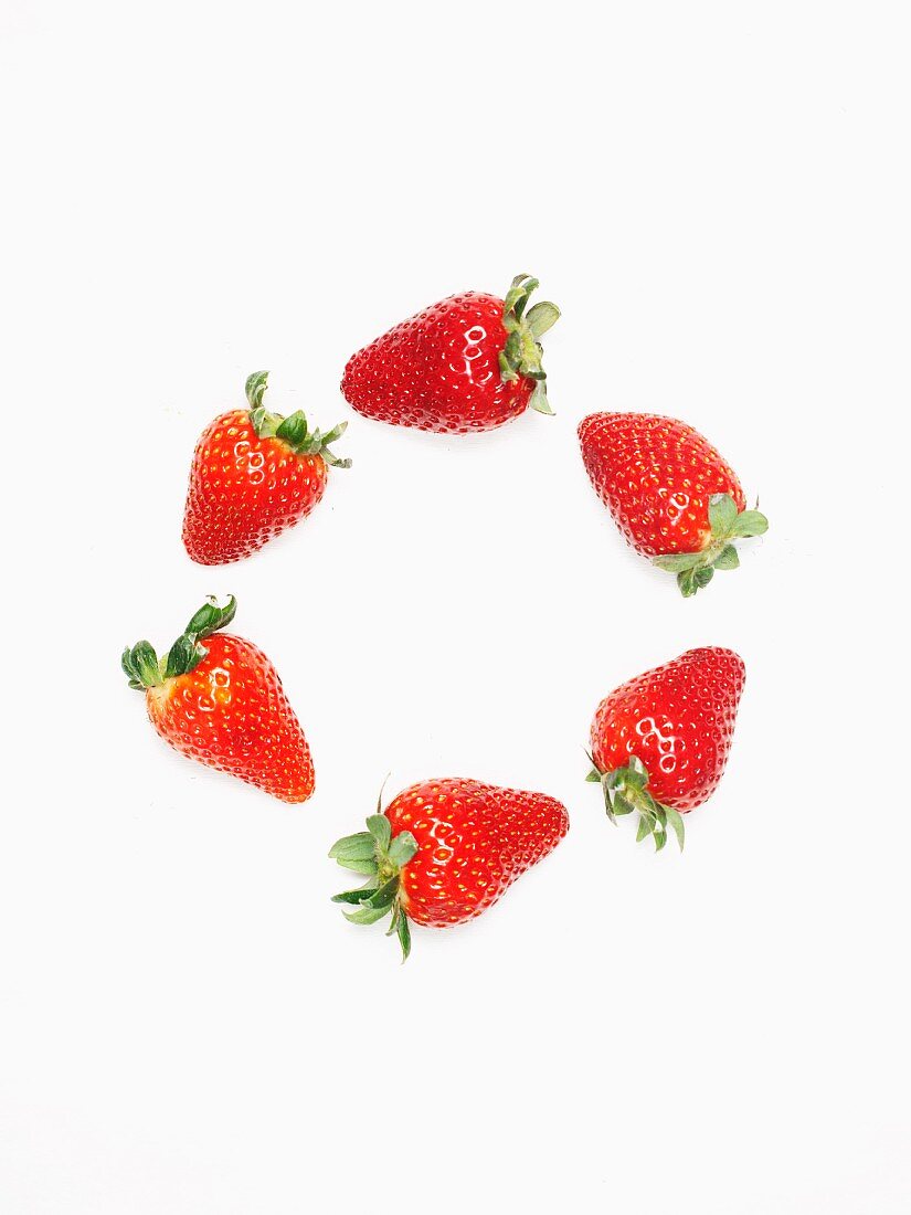Kreis aus Erdbeeren
