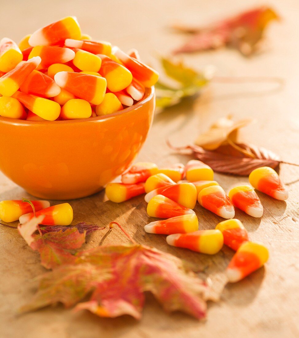 Bowl with Halloween candies