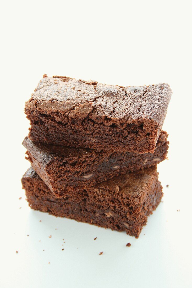 Gestapelte Brownies