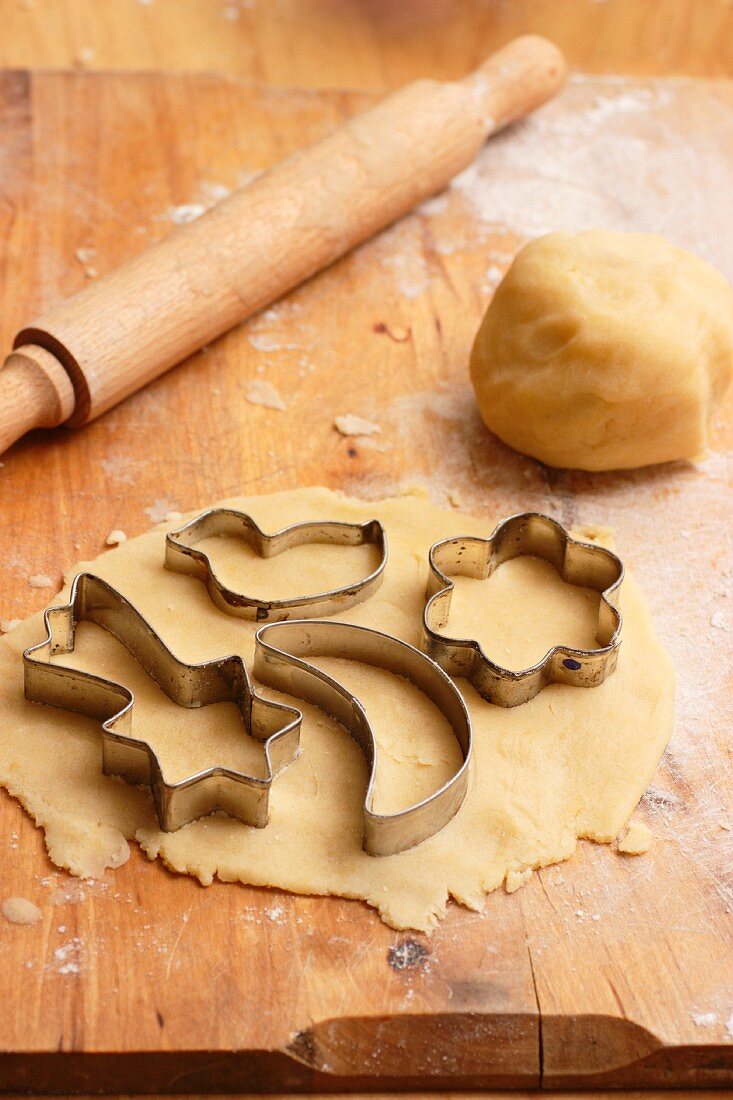 Cutting out biscuits
