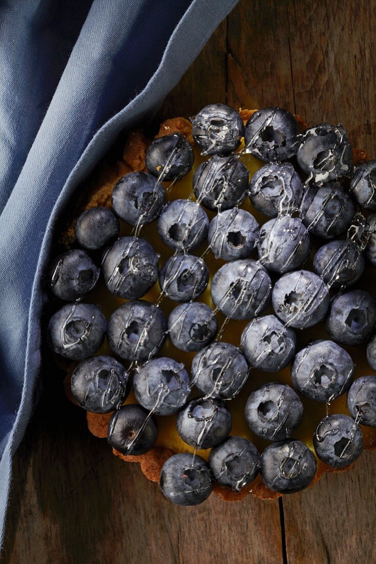 Blueberry tartlette (top view)