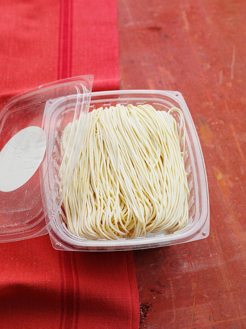 A pack of angel's hair noodles