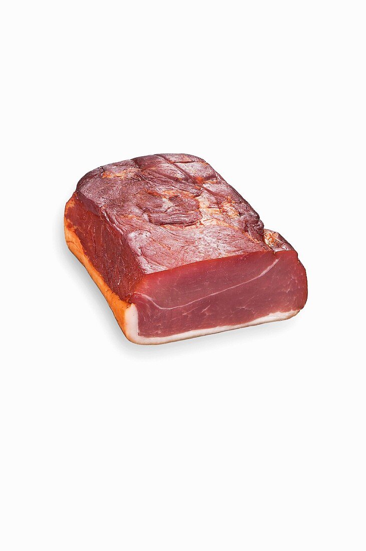 Raw smoked back bacon