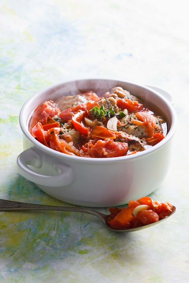Fish and tomato stew