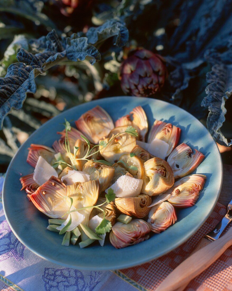 Artischockensalat mit Parmesan