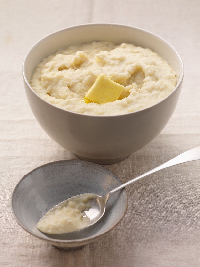 Mashed potato with butter