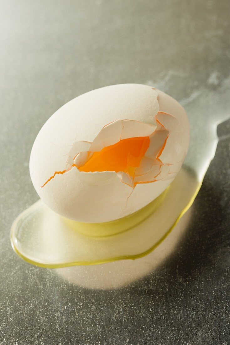 A Cracked White Egg