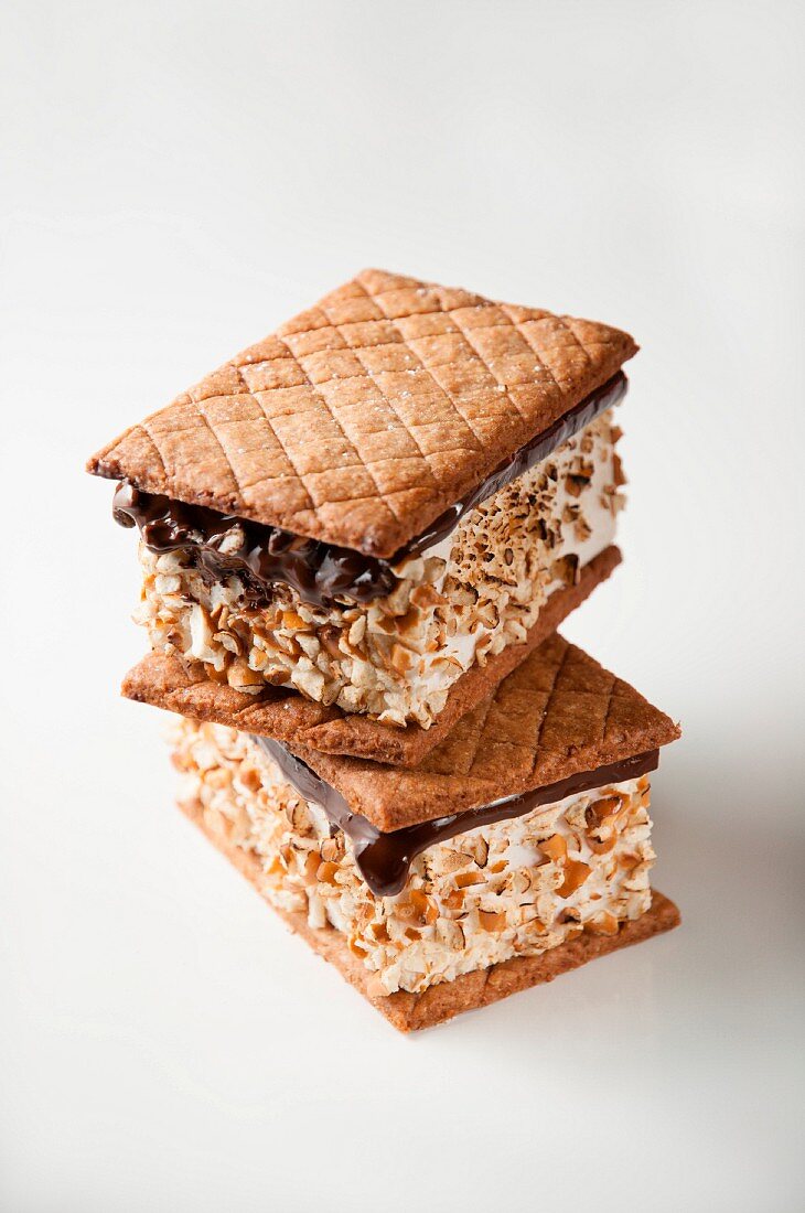 Two S'more Bars Stacked