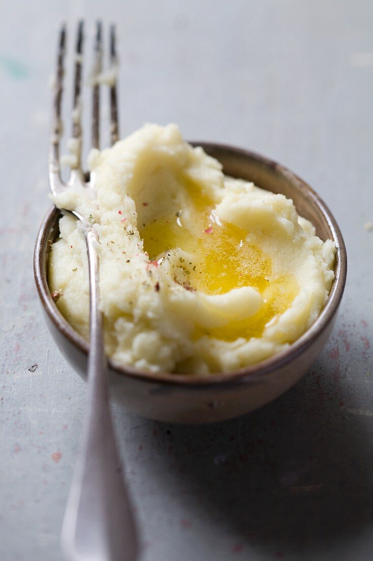 Mashed potato with butter