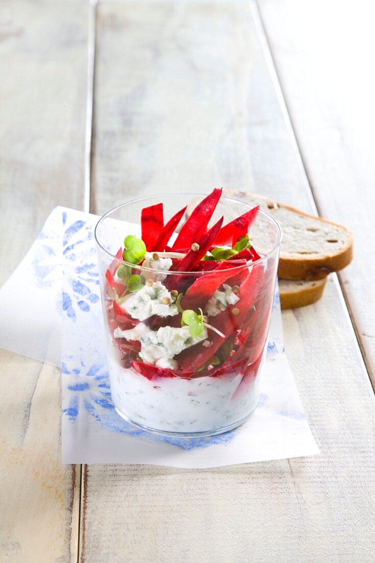 Beetroot with tzatziki