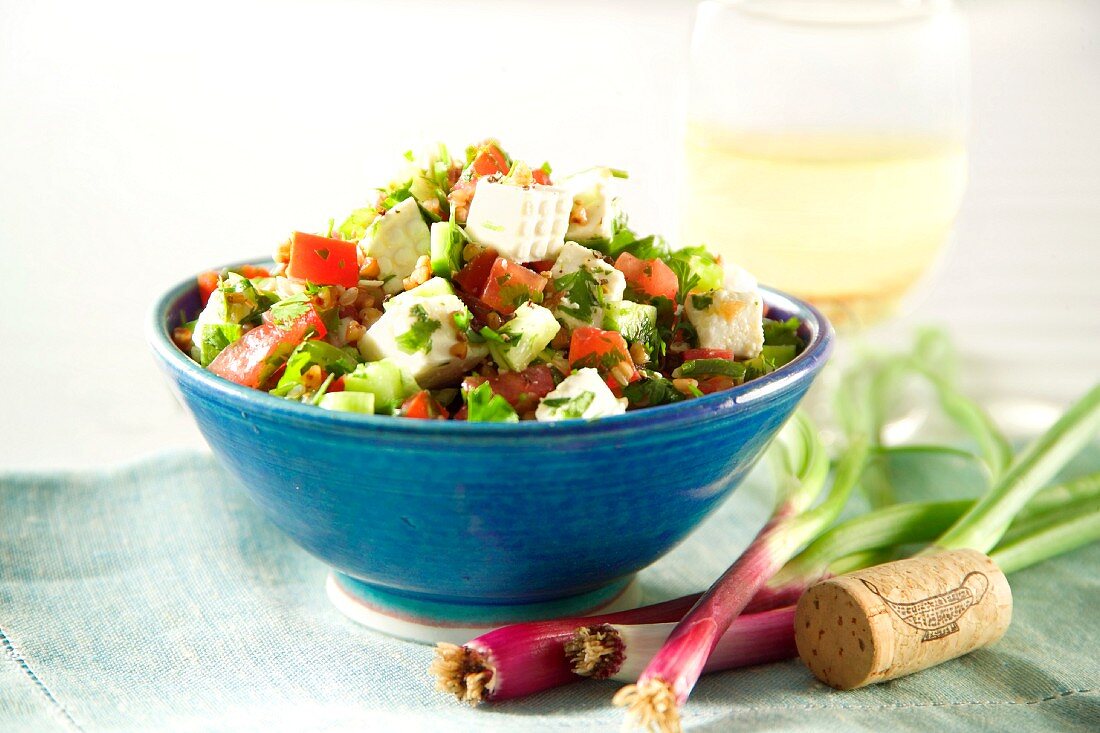 Griechischer Salat mit Schafskäse