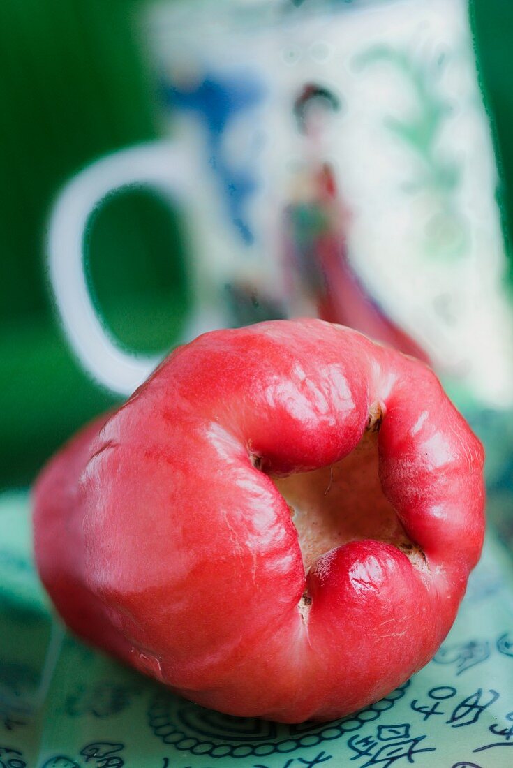 A red rose apple