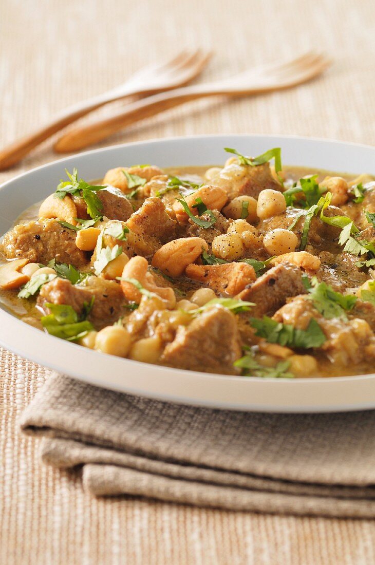 Veal curry with chickpeas