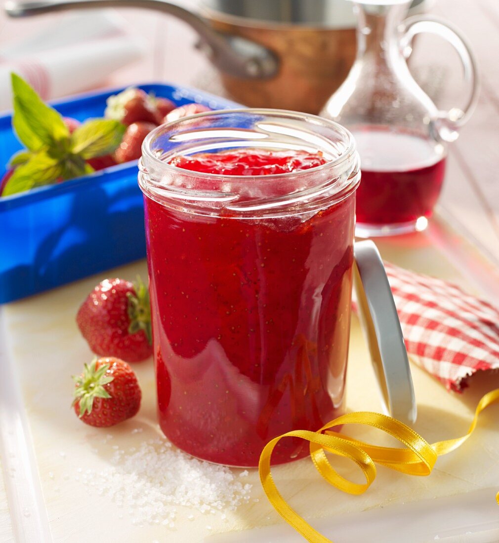Strawberry jam with orange and Campari