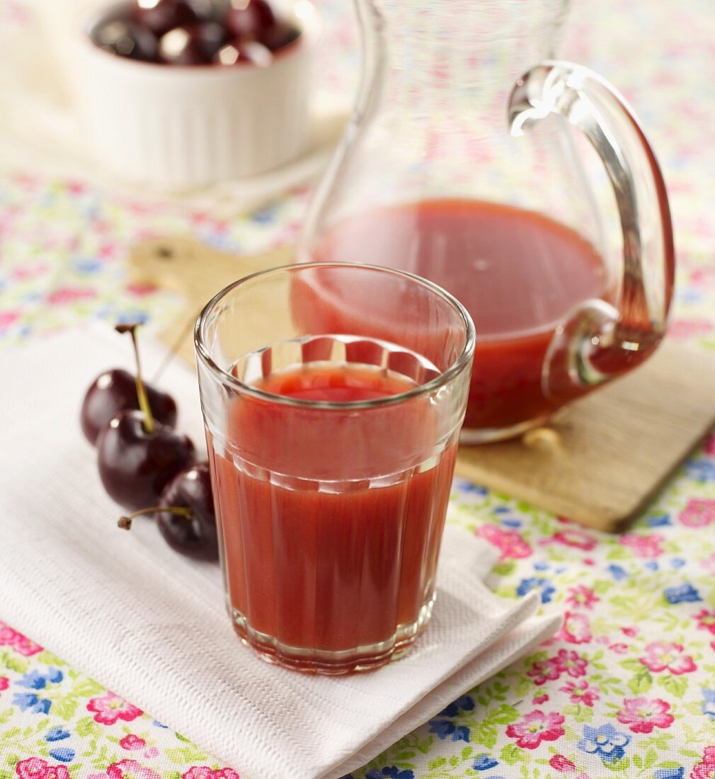 Nectarine and cherry juice