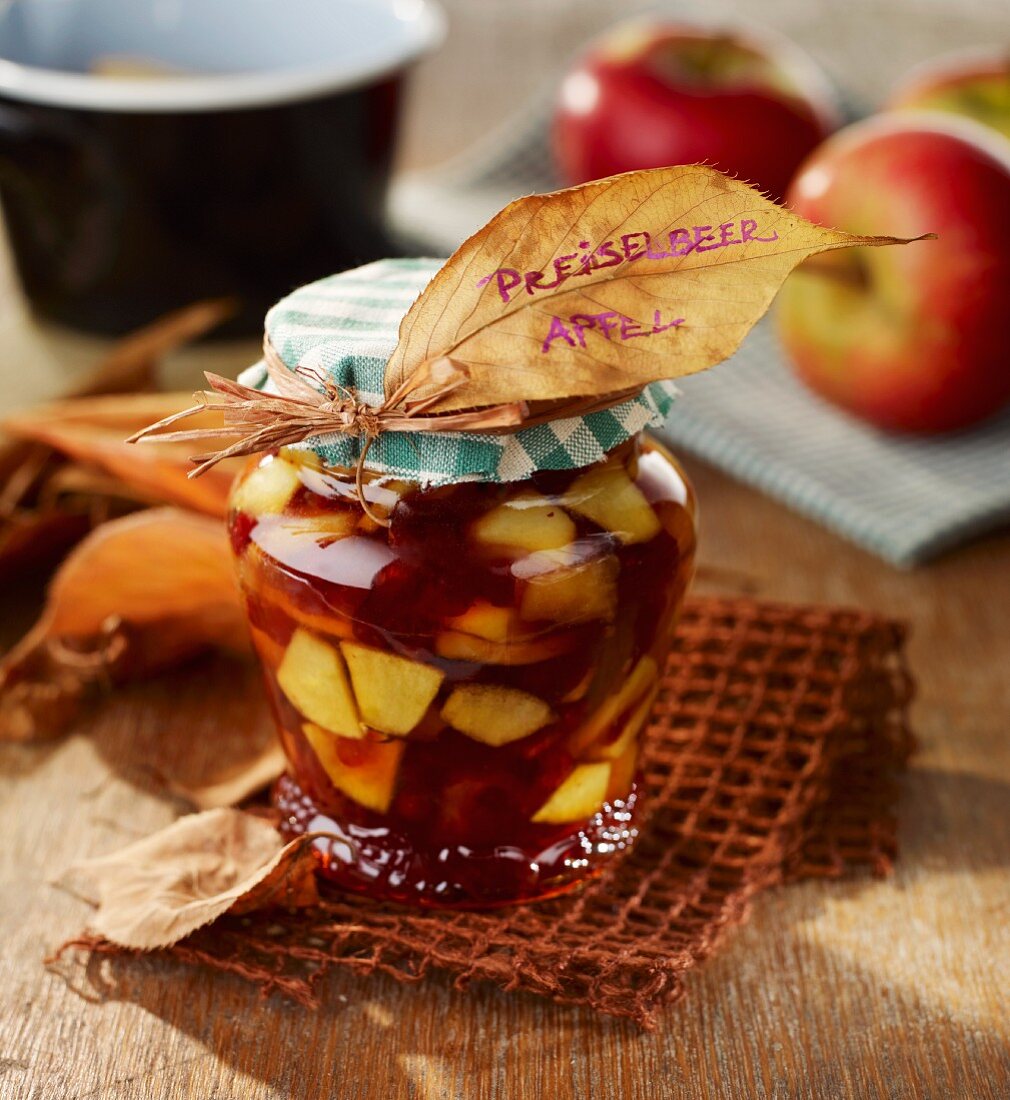 Cranberry and apple compote