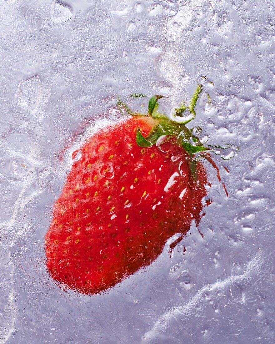 Frozen strawberry