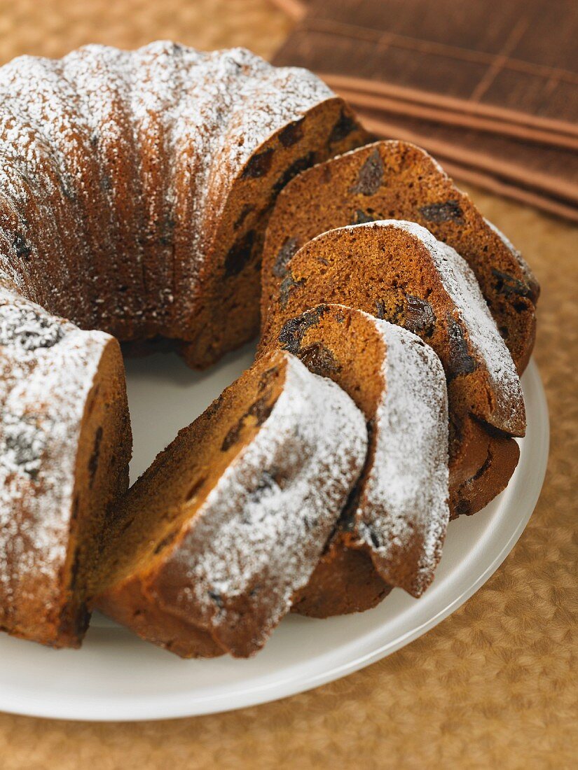 French spice cake with prunes