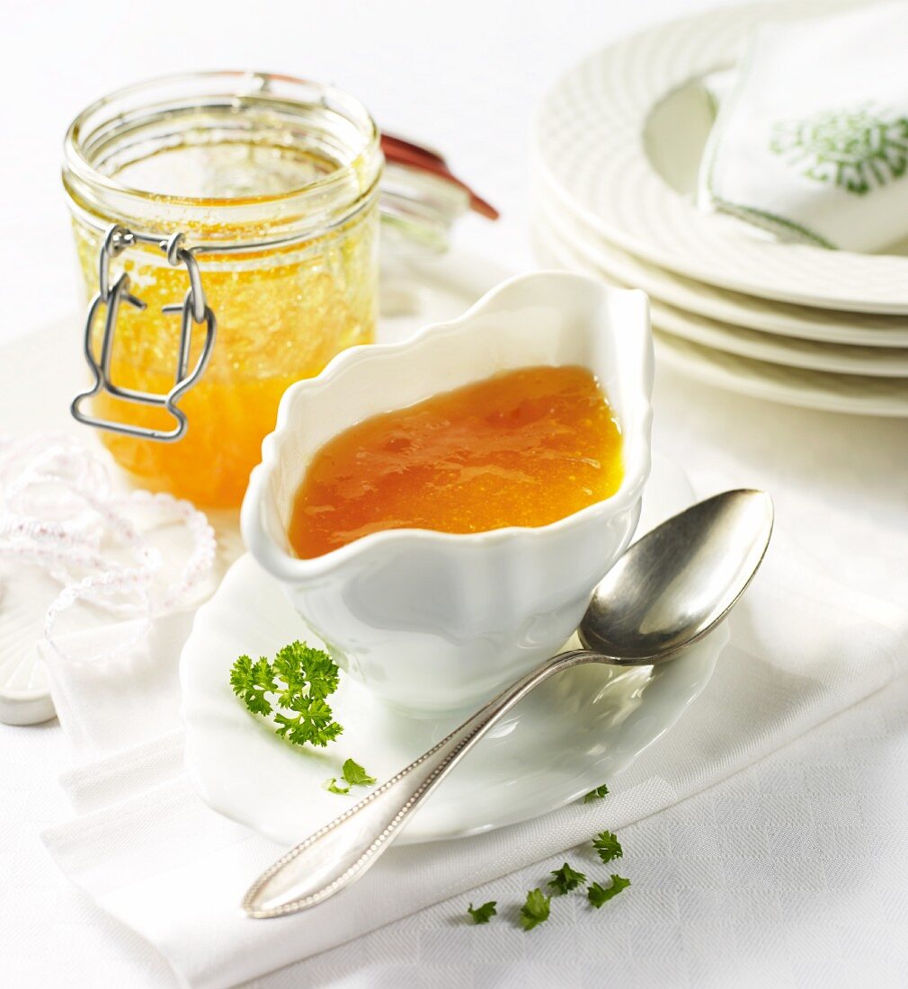 Tangy apricot sauce