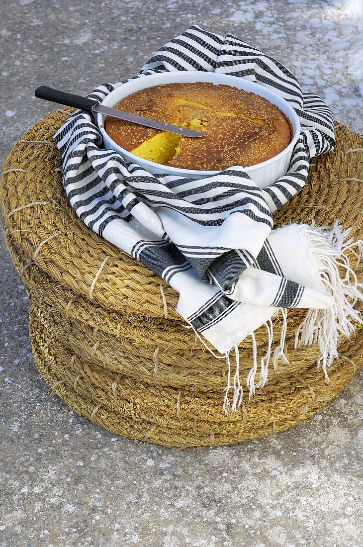 Orange cake with olive oil (Tunisia)