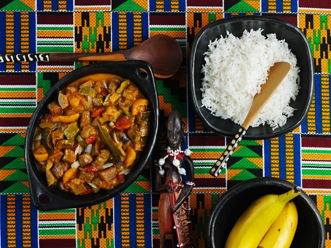 Cape Malay curry with rice (South Africa)