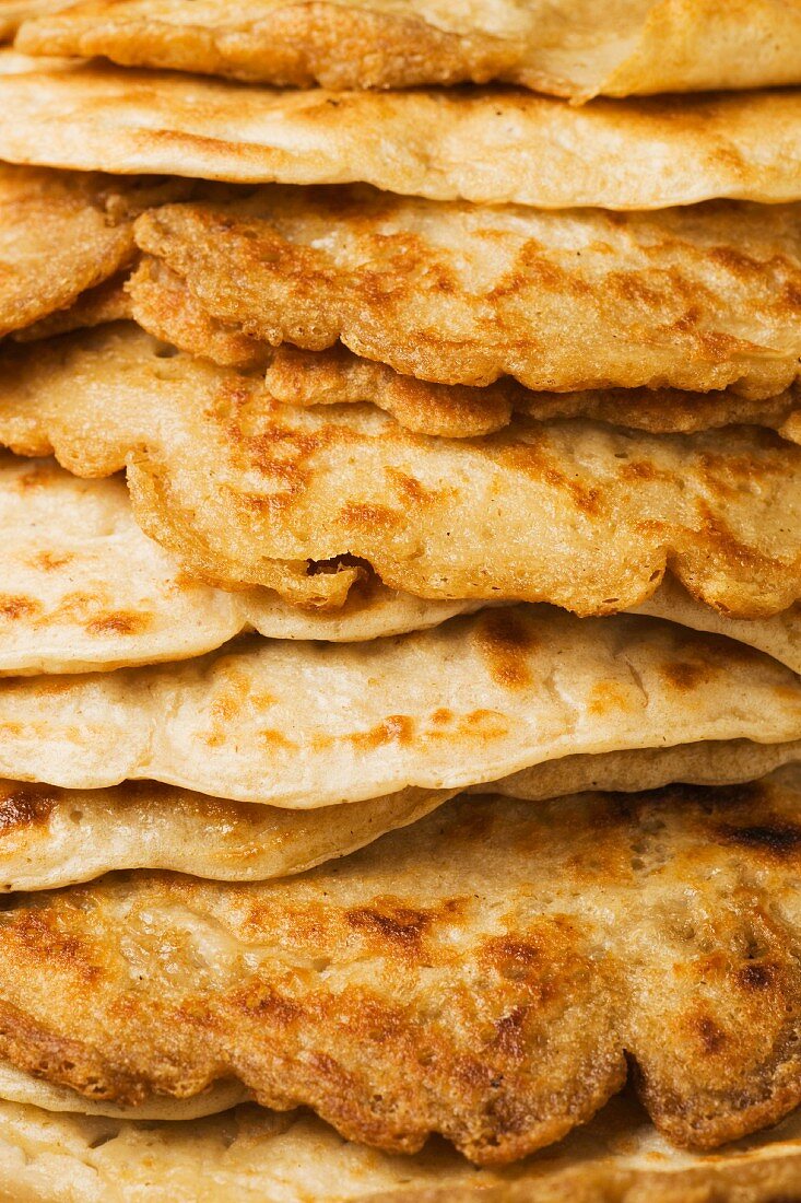 A Stack of Oatcakes; Close Up