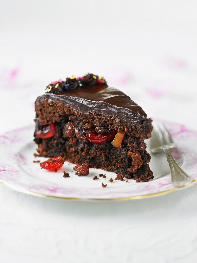 Chocolate fruit cake