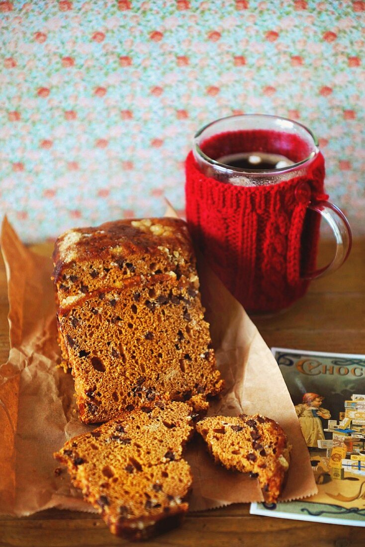 Pain d épices with chocolate and coffee