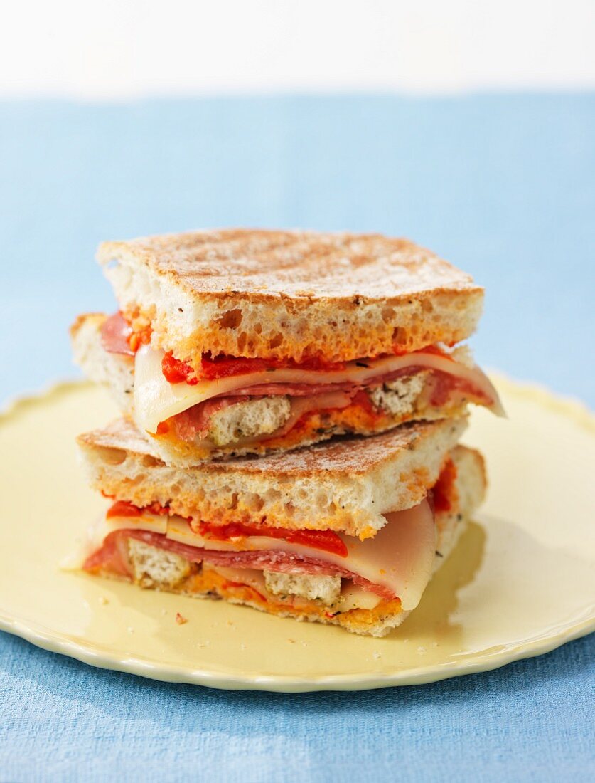 Mediterranean toasted sandwiches