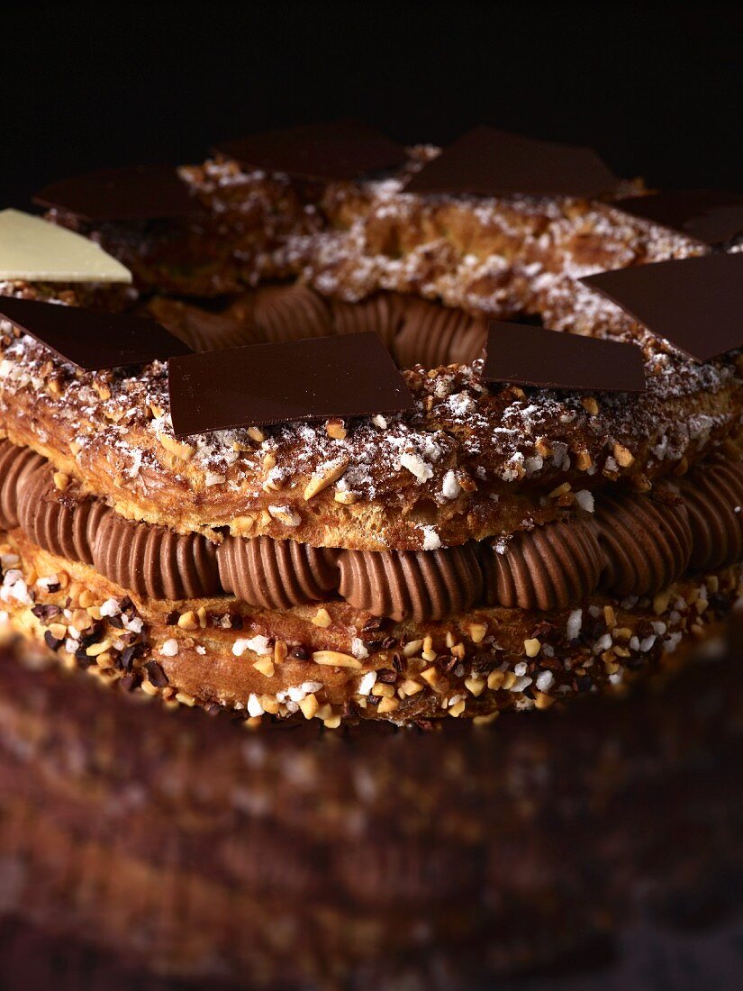 Paris Brest mit Schokoladencreme, Frankreich