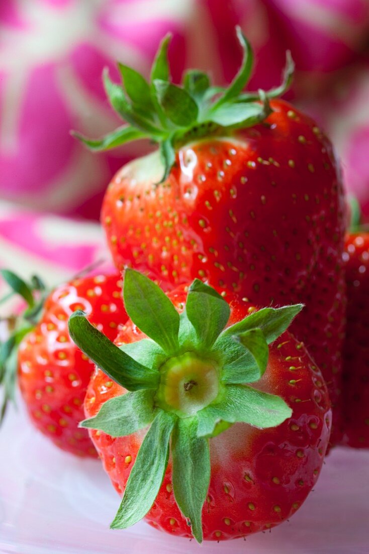 Strawberries, close up